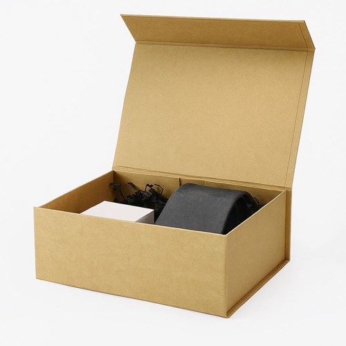 Pudełko Magnetyczne Kraft 330x255x115mm (zew) A4 Opakowanie Na Prezent