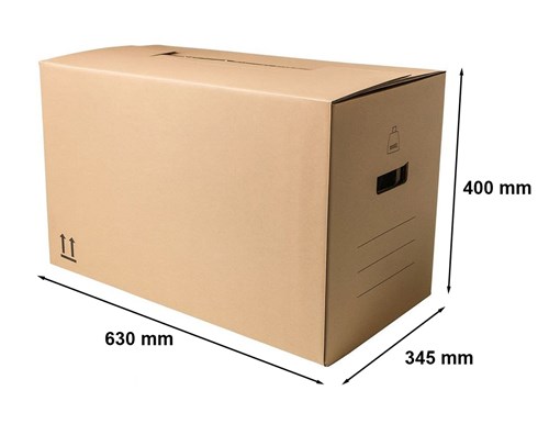 Pudło do przeprowadzki karton z uchwytami 630x345x400 mm C500