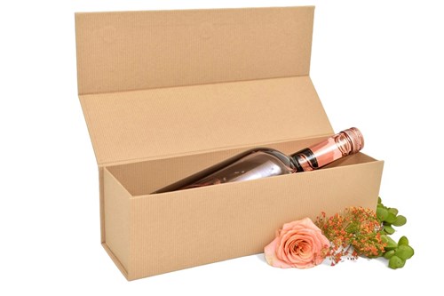 Karton magnetyczny na 1 wino KRAFT 100x100x350mm - EASY