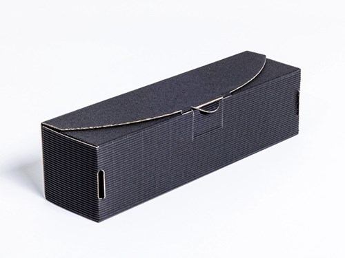 karton na wino, karton ozdobny, opakowanie 4W, pudełko na butelkę, czarny karton