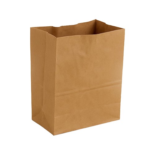 Torba papierowa KLOCKOWA 250x150x300 / BRĄZOWA