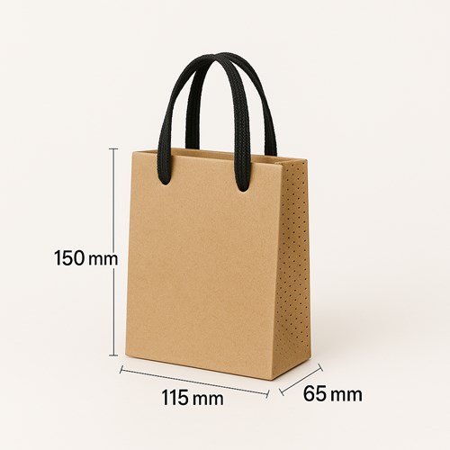 Torba papierowa Luxe Kraft EKO 115×65×150 mm – elegancja i ekologia
