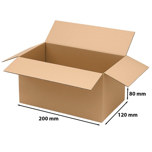 Karton klapowy 200x120x80mm (zewn.) Pakiet 50 szt.