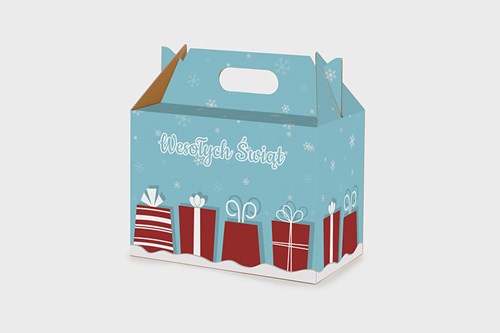 świąteczne opakowanie na prezent