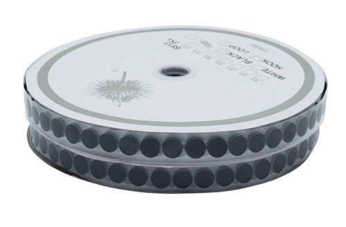 Kółko Rzepowe 10mm Czarne 1800szt Haczyk + Pętelka