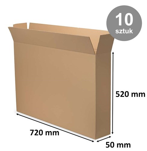Kartony Klapowe 720x50x520mm, 10 sztuk