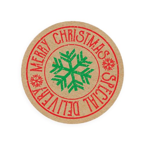 Naklejki okrągłe Kraft Fi35mm Special Delivery, 200szt