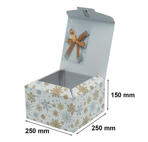 Pudełko składane świąteczne 250x250x150mm XL K-8082 SN