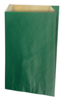 Torebka fałdowa KRAFT GREEN 160x270+80mm