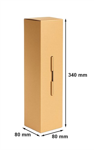 Karbowane opakowanie prezentowe – eleganckie na wino 340x80x80mm
