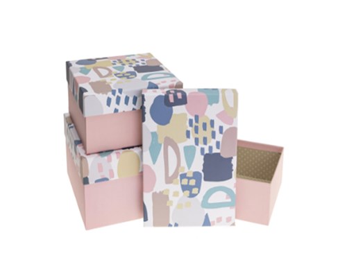 Zestaw 3 Pudełek ozdobnych na prezent 377_080-17