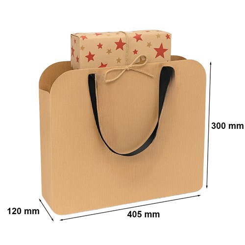 torebka z tektury karbowanej