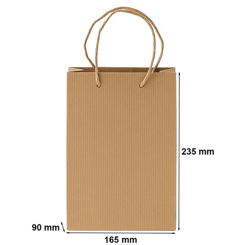 Torba z Tektury Karbowanej Sznurek