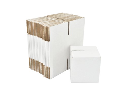 Kartony Klapowe 150x150x150mm Białe, 10 sztuk