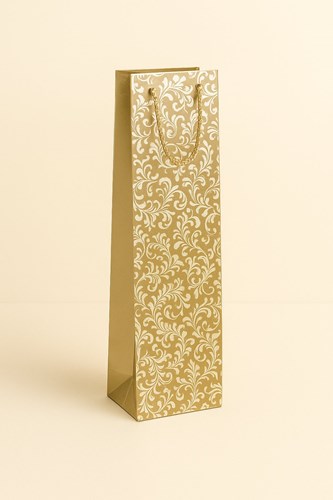 Torebka Na Wino Złota