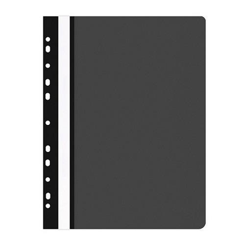 Skoroszyt wpinany A4 PP 25szt. Czarny