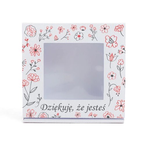 Karton wykrojnikowy KWIATY CZERWONE 150x140x55mm