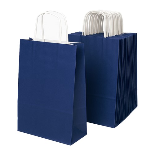 Pakiet - Torba papierowa na prezent 240x100x320 / GRANATOWA 10 szt