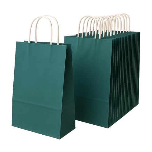 Pakiet - Torba papierowa na prezent 240x100x320 / ZIELONA 10 szt