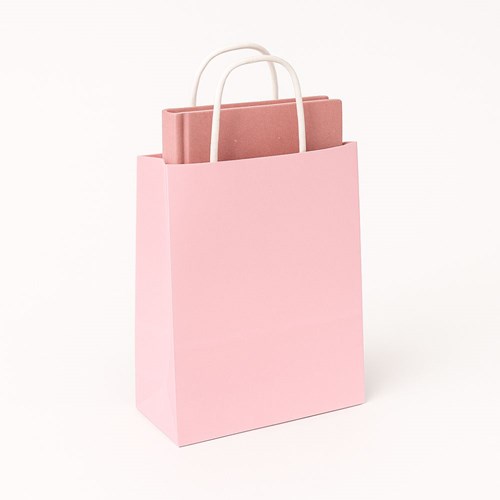 Pakiet - Torba papierowa na prezent 240x100x320 PASTEL. RÓŻOWA 10 szt