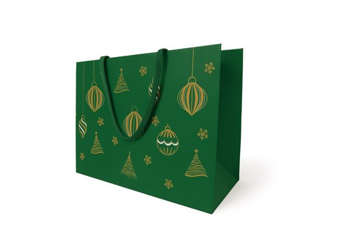 torba prezentowa, torba kraft, torba świąteczna, torba zielona, torba papierowa