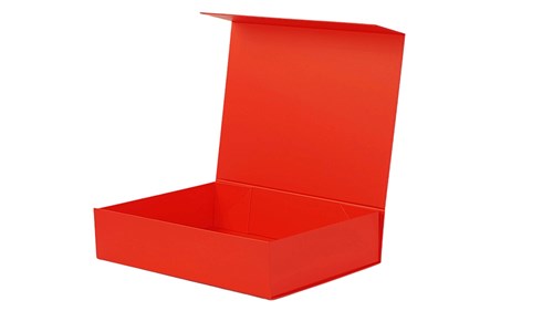 Pudełko magnetyczne 430x330x200mm Czerwone na magnes prezentowe A3