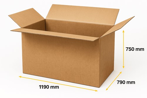 Karton klapowy 1190x790x750mm Paletowy 3-warstwowy B400