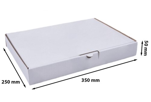 Karton Wykrojnikowy 350x250x50mm Fala E F426 Biały