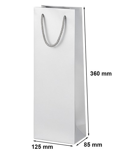 Torebka Laminowana Na Wino Srebrna