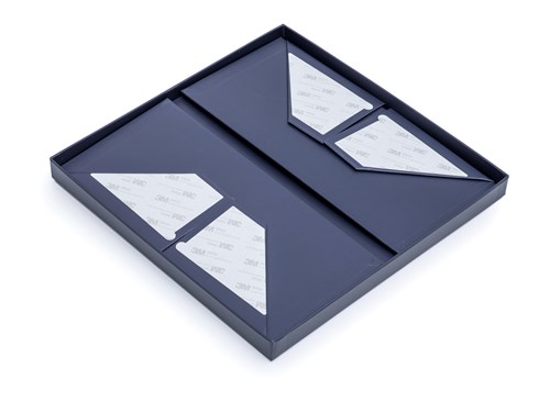 Pudełko Składane Z Wiekiem Grafitowe 300x300x140mm Eleganckie Pudełko