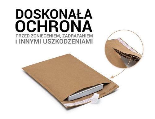 Koperta bąbelkowa papierowa D14 200x265+45-1szt