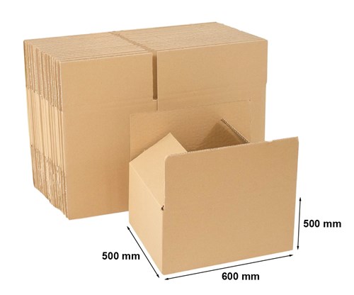 Kartony Klapowe 600x500x500mm BC650, 10 sztuk