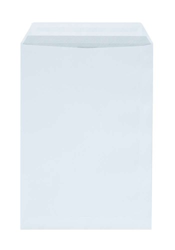 Biała koperta C4 z paskiem Warszawa