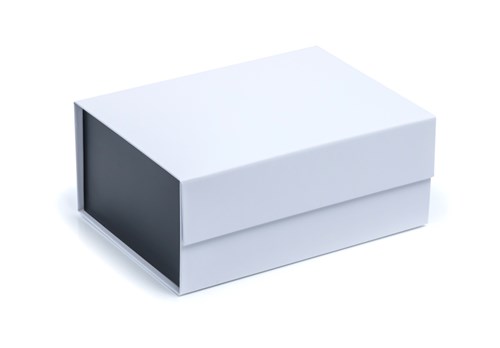 Pudełko Magnetyczne Biało-Czarne 235x170x100mm (zew.) A5 Na prezent