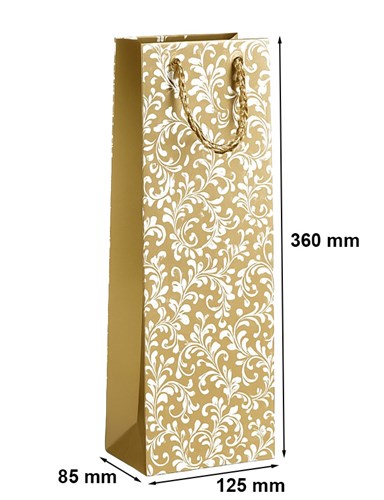 Torebka Na Wino Złota