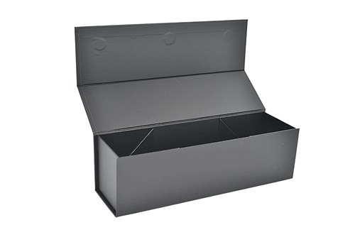 Karton z magnesem na 1 wino CZARNE 100x100x350mm - EASY