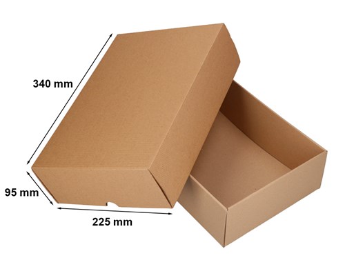 Pudełko karbowane wieczkowe 340x225x95mm
