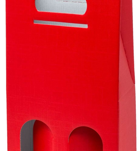 Pudełko K-872 na wino podwójne Czerwone