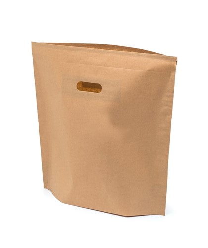 Papierowa torba cateringowa i pojemnik na jedzenie