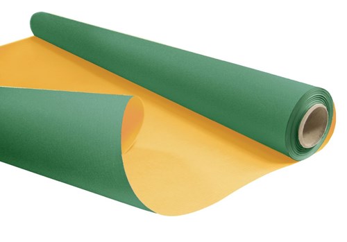 Papier prezentowy ozdobny KRAFT DUO Zielono-Żółty 69cm/25m