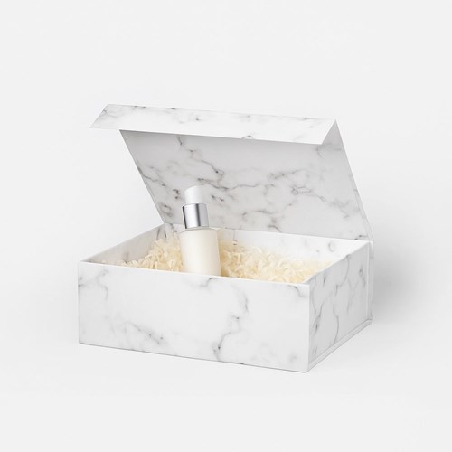 Pudełko Magnetyczne Marmurowe 330x255x115mm zew A4 Ekskluzywne Pudełko