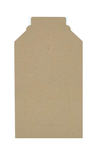 Koperta tekturowa B5 175x250 mm brązowa 450 g z paskiem samoprzylepnym