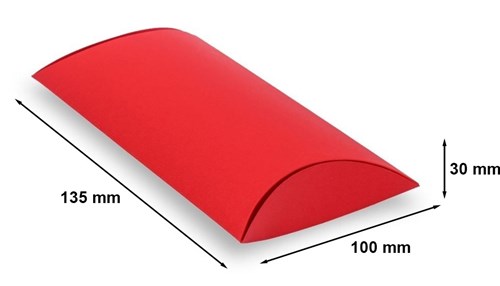 Pakiet Pudełko ozdobne Poduszka 135x100x30 Czerwony S 10szt