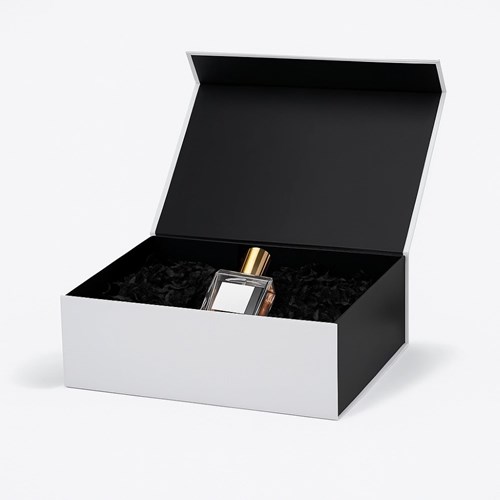 Pudełko Magnetyczne Biało-Czarne 330x255x115mm (zew) A4 Prezentowe