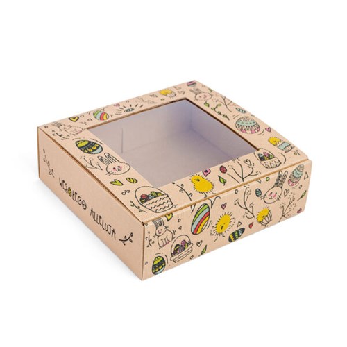 Karton z okienkiem WIELKANOC 150x140x55mm