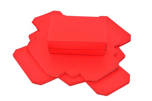 Pudełka ozdobne, rozmiar S, 140x100x47mm Czerwone, 10 sztuk