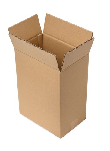 Karton klapowy na 6 sztuk butelek szklanych 255x170x350