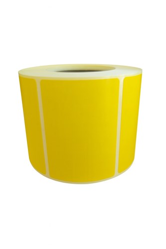Etykiety termiczne żółte 60x40 mm – 500 sztuk