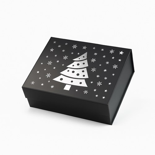 Pudełko Magnetyczne Christmas Czarne 235x170x100mm (zew) A5
