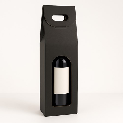 czarne pudełko na wino